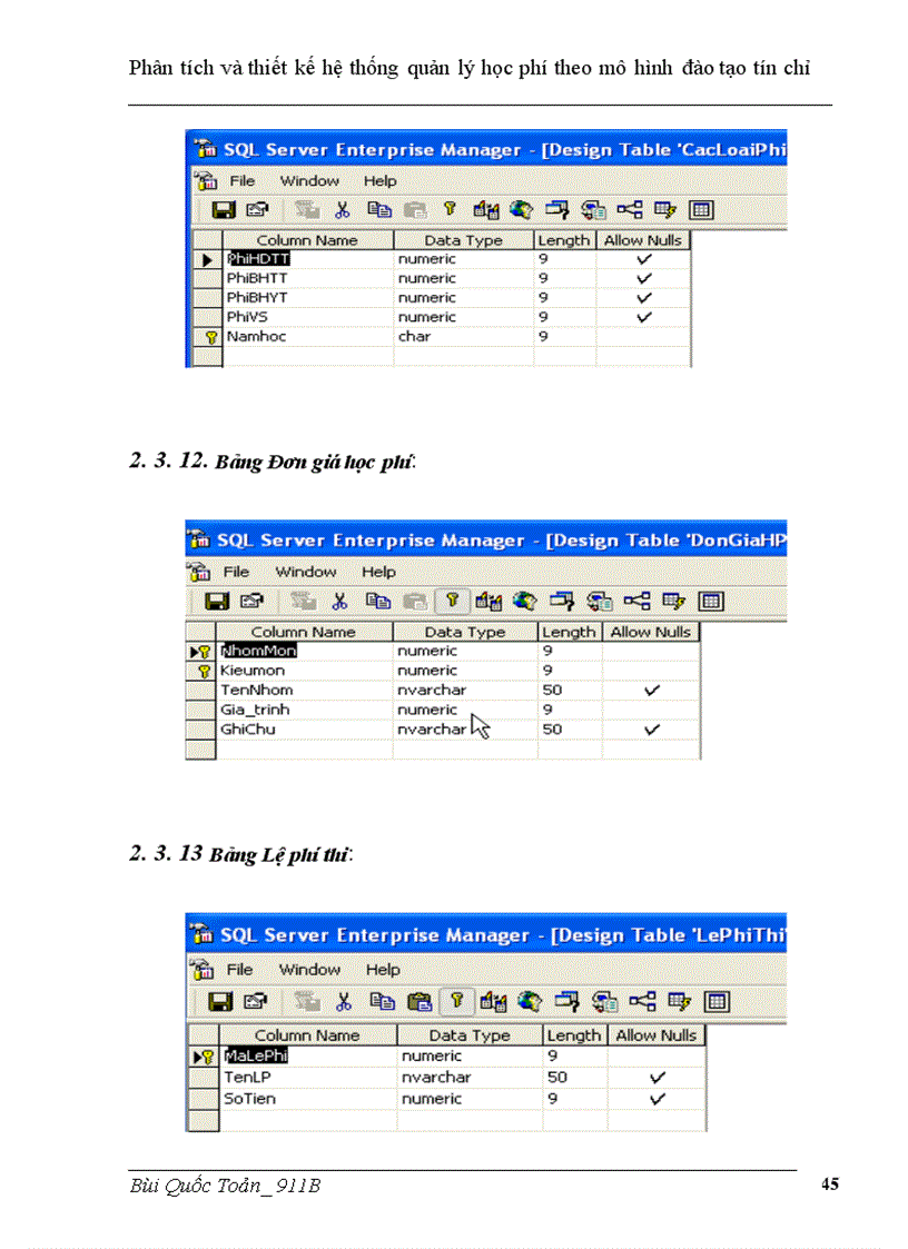 image for page Phân tích và thiết kế hệ thống quản lý học phí theo mô hình đào tạo tín chỉ