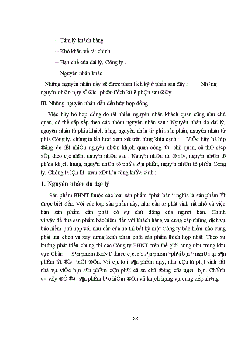 image for page Vấn đề hủy hợp đồng BHNT và các biện pháp hạn chế tình trạng hủy hợp đồng tại Công ty Bảo Việt Nhân thọ Hà Nội