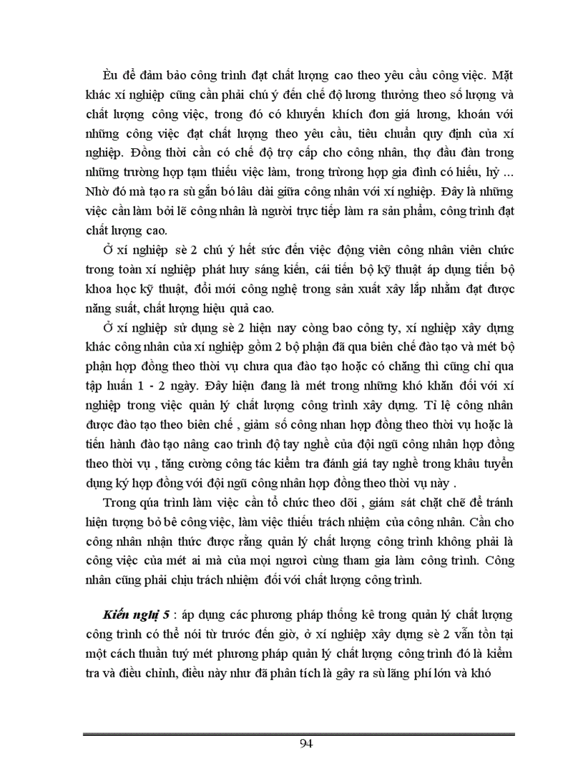 image for page Một số vấn đề về công tác quản lý chất lượng công trình xây dựng ở xí nghiệp xây dựng số 2 thuộc công ty xây dựng số 4