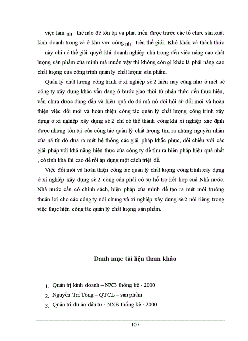 image for page Một số vấn đề về công tác quản lý chất lượng công trình xây dựng ở xí nghiệp xây dựng số 2 thuộc công ty xây dựng số 4