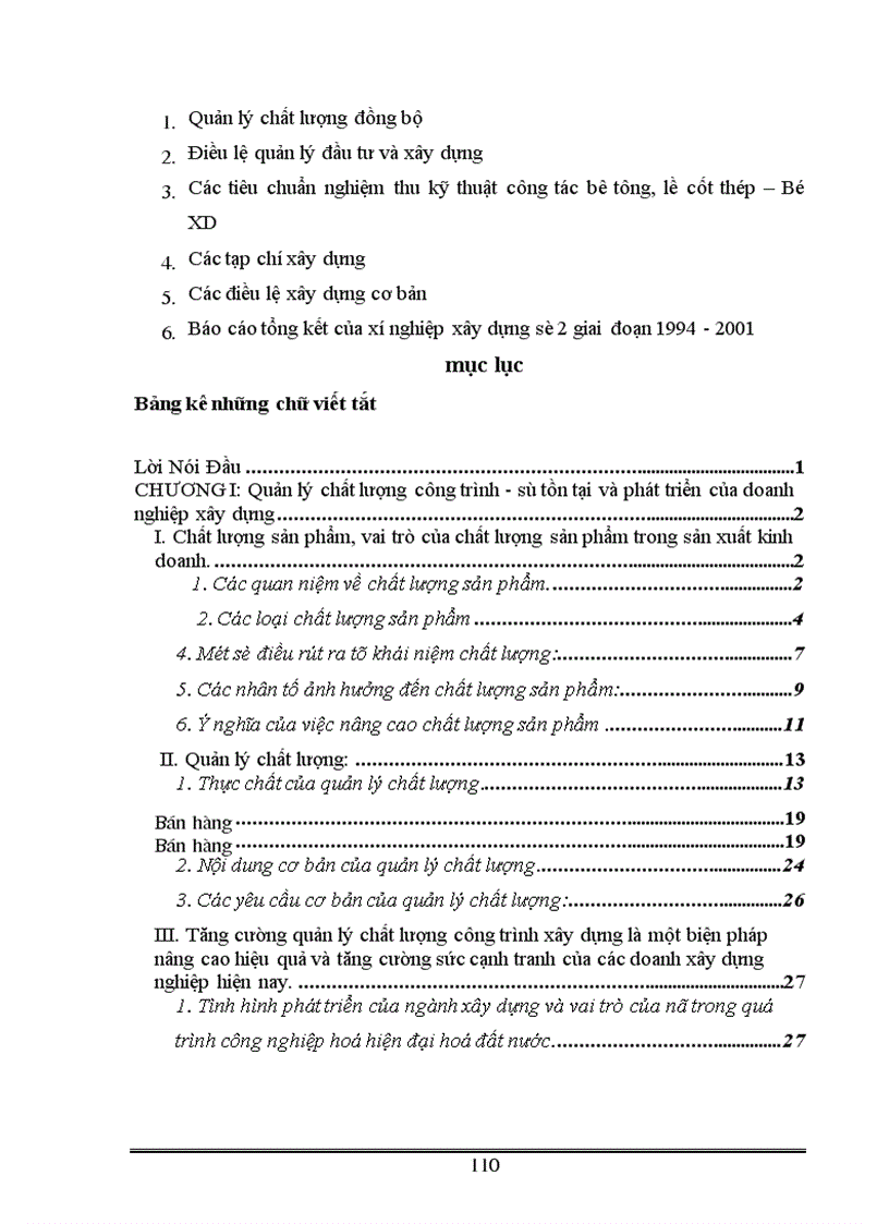 image for page Một số vấn đề về công tác quản lý chất lượng công trình xây dựng ở xí nghiệp xây dựng số 2 thuộc công ty xây dựng số 4