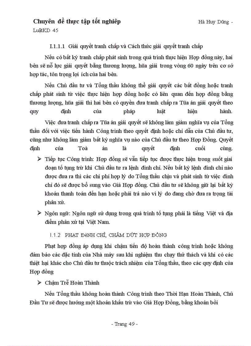 image for page Thực tiễn các điều khoản ký kết và thực hiên Hợp đồng Tổng thầu EPC tại Tổng công ty Lắp máy Việt Nam