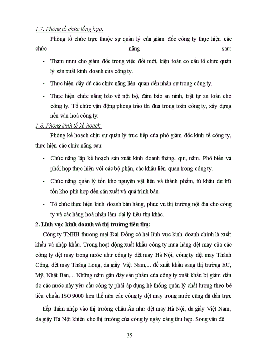 image for page Những biện pháp để duy trì và phát triển việc áp dụng hệ thống quản lý chất lượng theo ISO 9000 ỏ công ty CNHH thương mại Đại Đồng