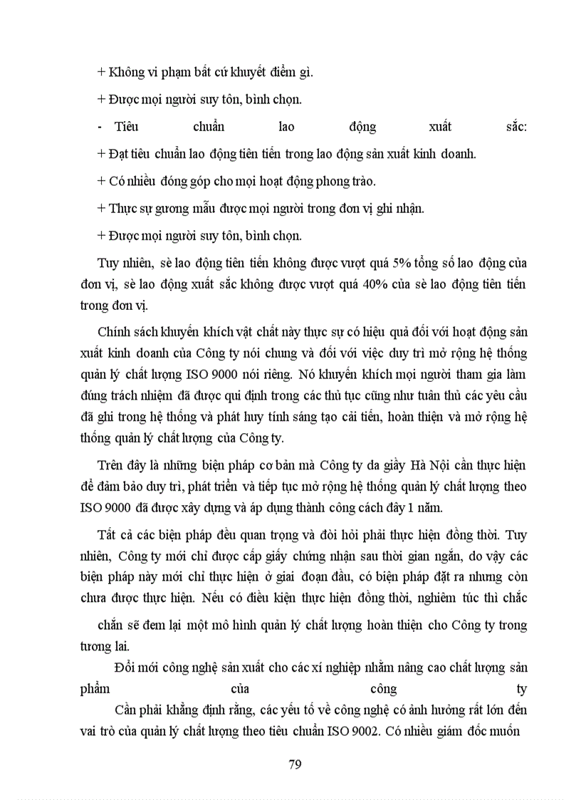image for page Những biện pháp để duy trì và phát triển việc áp dụng hệ thống quản lý chất lượng theo ISO 9000 ỏ công ty CNHH thương mại Đại Đồng