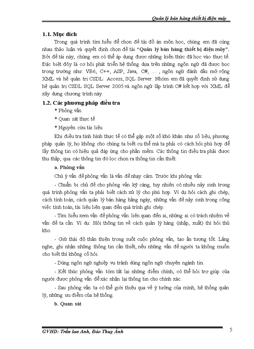 image for page Quản lý bán hàng thiết bị điện máy