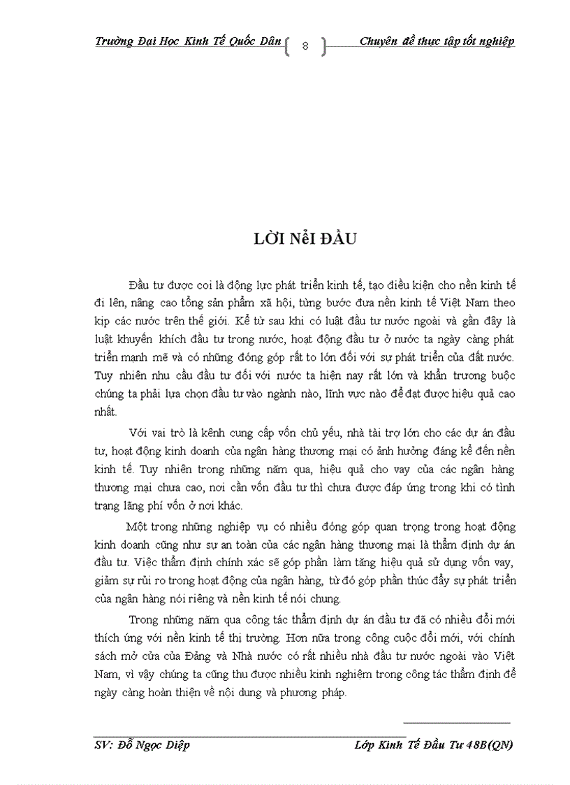 image for page Thực trạng công tác thẩm định dự án đầu tư vay vốn tại Chi nhánh Đống Đa NHNo & PTNT.