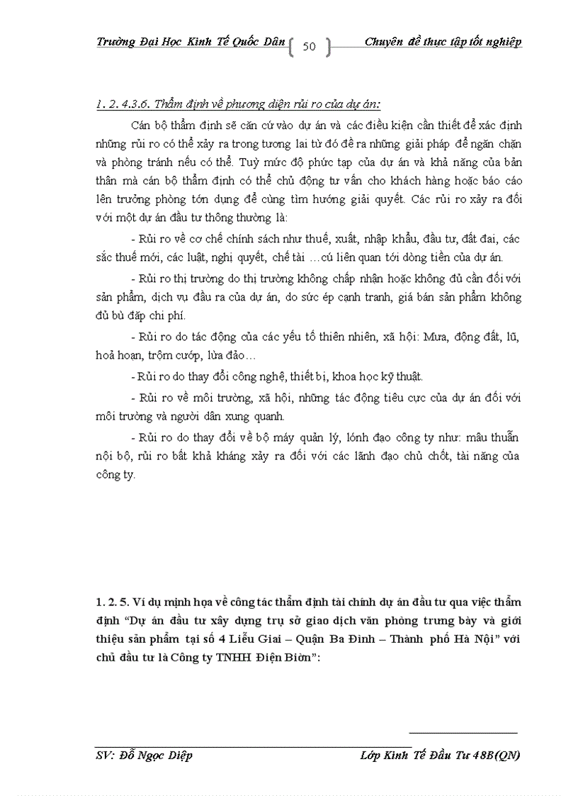 image for page Thực trạng công tác thẩm định dự án đầu tư vay vốn tại Chi nhánh Đống Đa NHNo & PTNT.