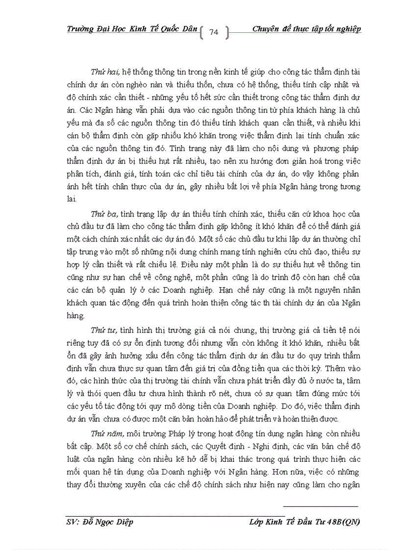 image for page Thực trạng công tác thẩm định dự án đầu tư vay vốn tại Chi nhánh Đống Đa NHNo & PTNT.