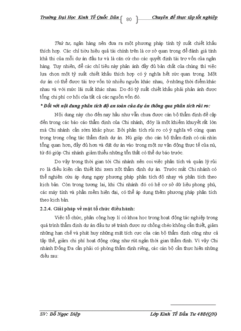 image for page Thực trạng công tác thẩm định dự án đầu tư vay vốn tại Chi nhánh Đống Đa NHNo & PTNT.