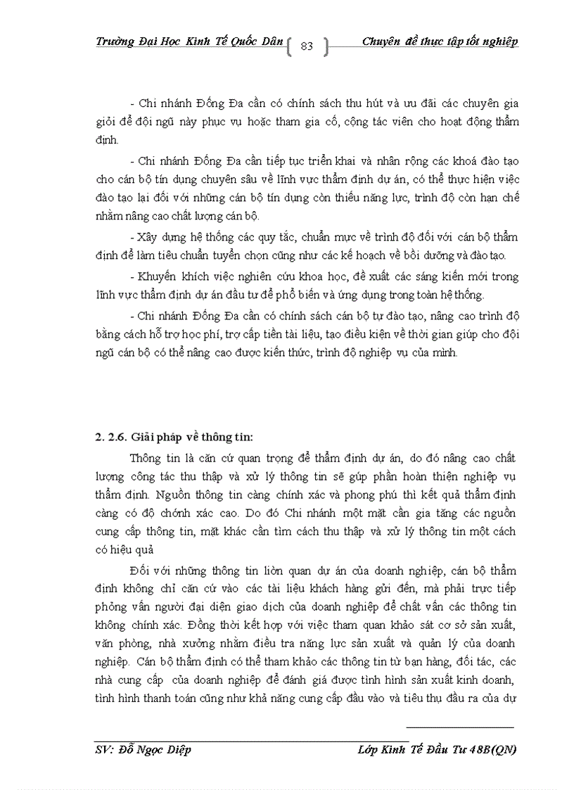 image for page Thực trạng công tác thẩm định dự án đầu tư vay vốn tại Chi nhánh Đống Đa NHNo & PTNT.