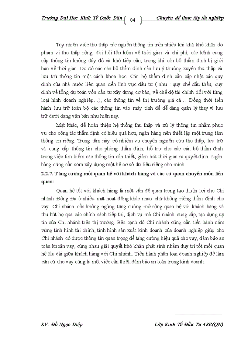 image for page Thực trạng công tác thẩm định dự án đầu tư vay vốn tại Chi nhánh Đống Đa NHNo & PTNT.