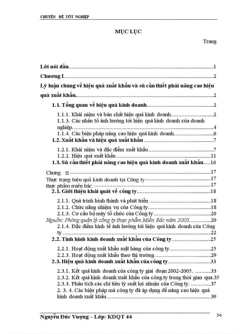 image for page Một số giải pháp nhằm nâng cao hiệu quả kinh doanh xuất khẩu tại Công ty Thực phẩm Miền Bắc