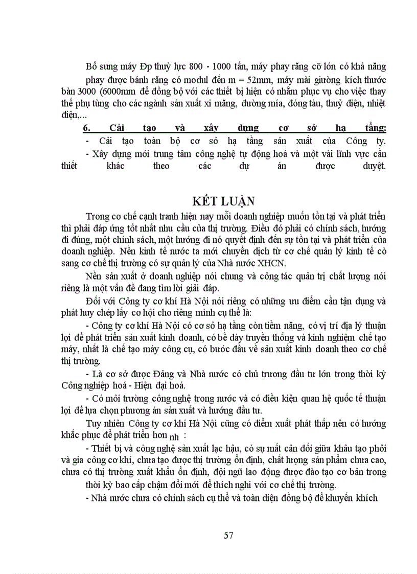 image for page Một số ý kiến nhằm nâng cao chất lượng sản phẩm ở công ty cơ khí Hà Nội