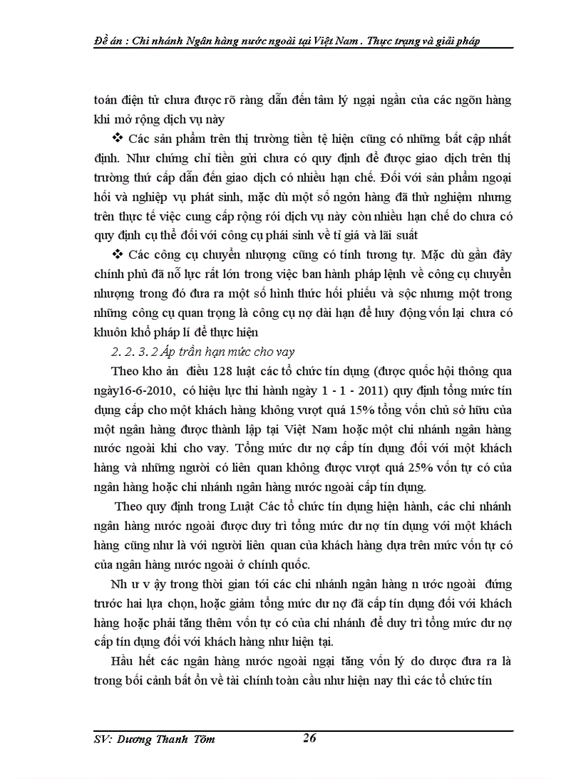 image for page Chi nhánh Ngân hàng nước ngoài tại Việt Nam . Thực trạng và giải pháp