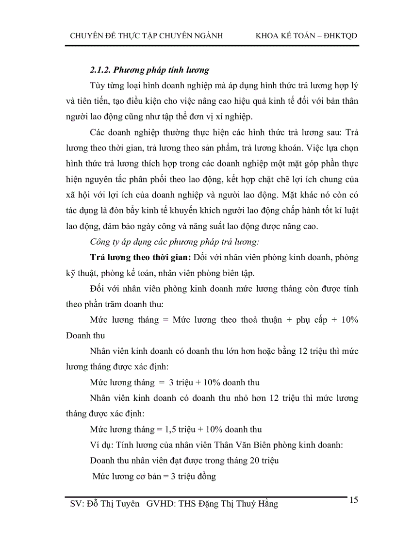 image for page Hoàn thiện Kế toán tiền lương và các khoản trích theo lương tại Công ty Cổ phần thương mại và dịch vụ truyền thông Bihaco
