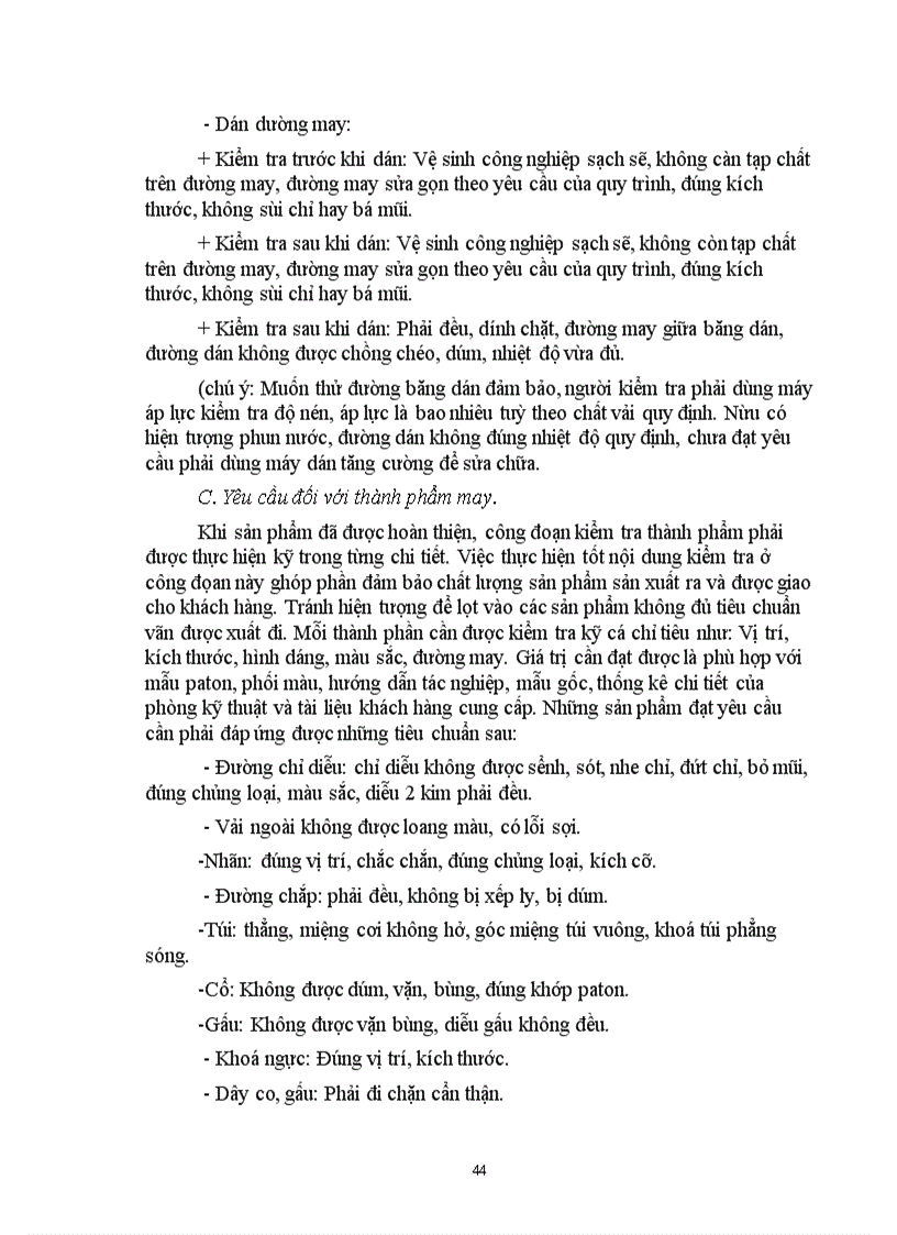 image for page Một số giải pháp nhằm nâng cao chất lượng sản phẩm ở Công ty May 40.