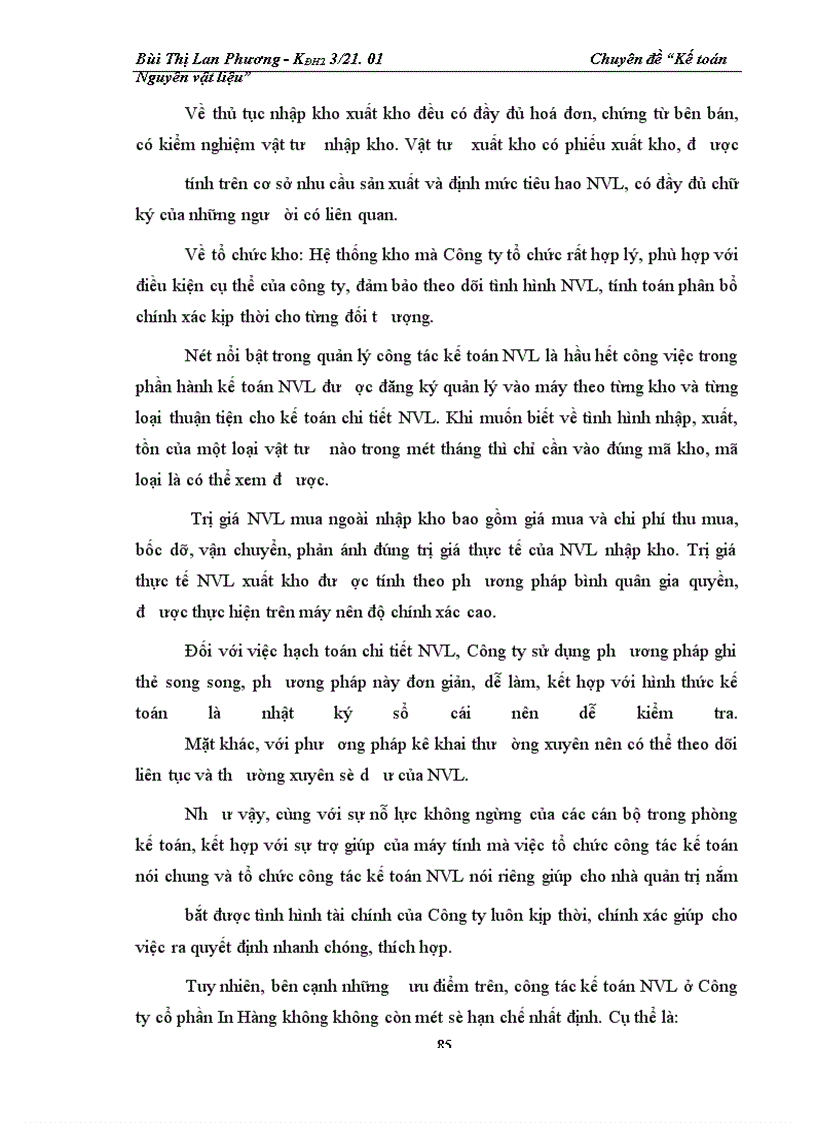 image for page Hoàn thiện công tác kế toán nguyên vật liệu tại công ty cổ phần In Hàng Không