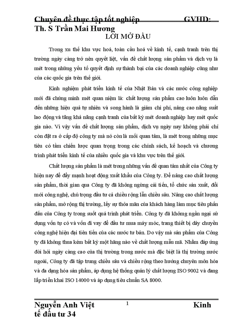 image for page Đầu Tư Nâng Cao Chất Lượng Sản Phẩm Của Công Ty Cổ Phần May Thăng Long Đáp ứng Yêu Cầu Hội Nhập Kinh Tế Quốc Tế