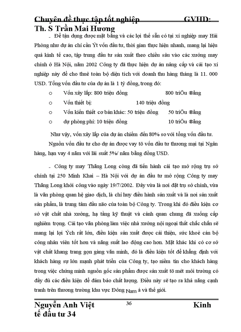 image for page Đầu Tư Nâng Cao Chất Lượng Sản Phẩm Của Công Ty Cổ Phần May Thăng Long Đáp ứng Yêu Cầu Hội Nhập Kinh Tế Quốc Tế