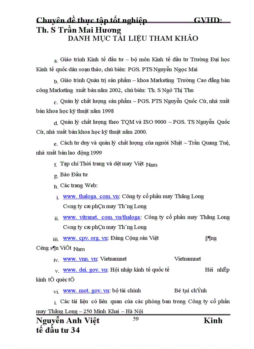 image for page Đầu Tư Nâng Cao Chất Lượng Sản Phẩm Của Công Ty Cổ Phần May Thăng Long Đáp ứng Yêu Cầu Hội Nhập Kinh Tế Quốc Tế