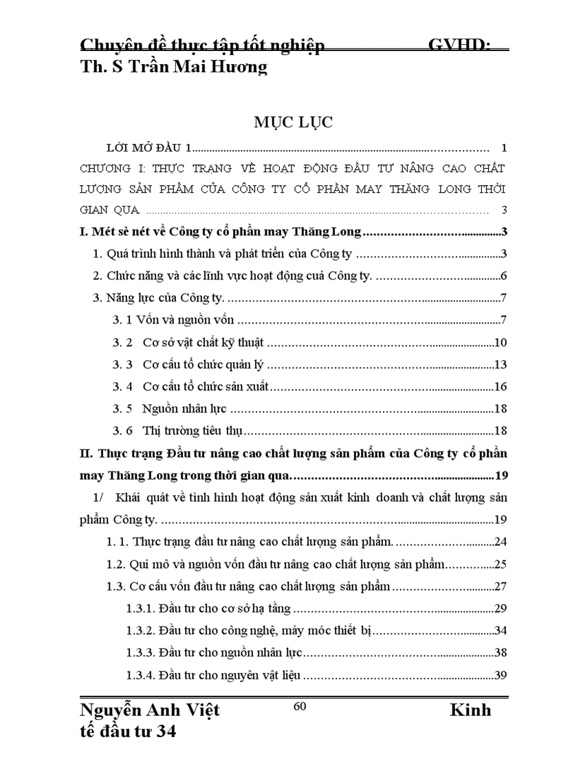 image for page Đầu Tư Nâng Cao Chất Lượng Sản Phẩm Của Công Ty Cổ Phần May Thăng Long Đáp ứng Yêu Cầu Hội Nhập Kinh Tế Quốc Tế