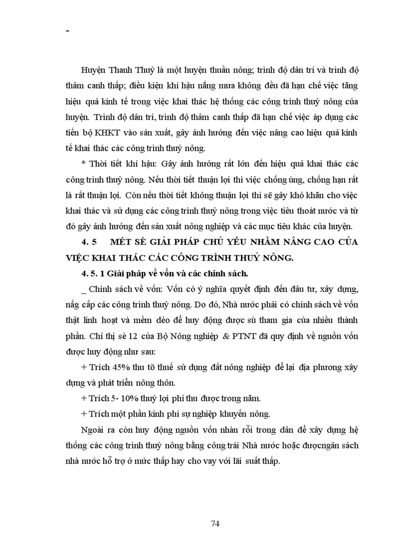 image for page Bước đầu đánh giá hiệu quả kinh tế của việc khai thác các công trình thuỷ nông trên địa bàn huyện Thanh Thuỷ- tỉnh Phú Thọ