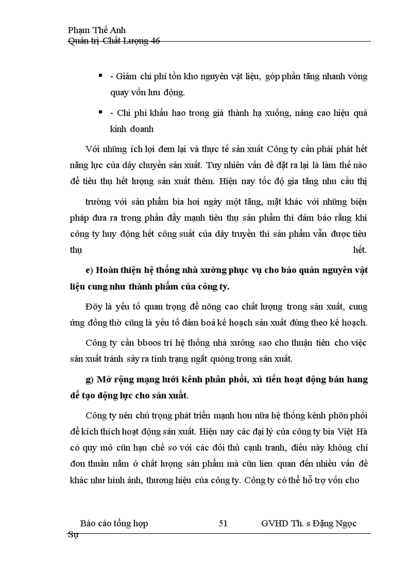 image for page Nâng cao chất lượng quy trình sản xuất bia hơi ở công ty bia VIệt Hà