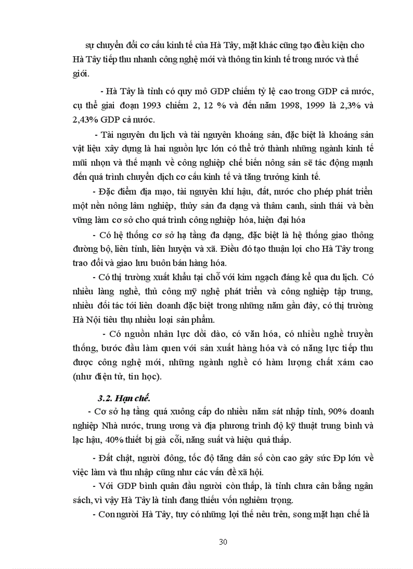 image for page Phương hướng phát triển tiểu thủ công nghiệp (TTCN) Tỉnh Hà Tây trong giai đoạn 2001-2005