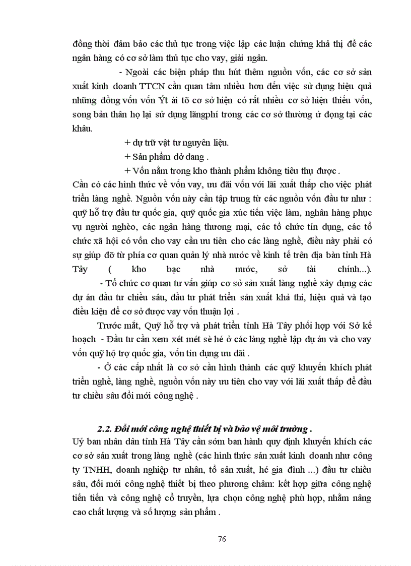 image for page Phương hướng phát triển tiểu thủ công nghiệp (TTCN) Tỉnh Hà Tây trong giai đoạn 2001-2005