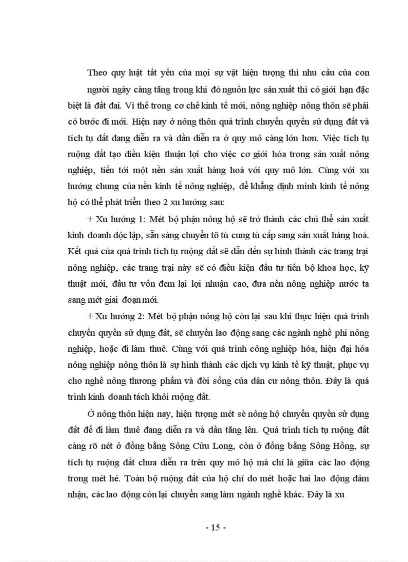 image for page Thực trạng và một số giải pháp chủ yếu phát triển kinh tế nông hộ tại xã Tiền Phong - huyện Thường Tín - tỉnh Hà Tây