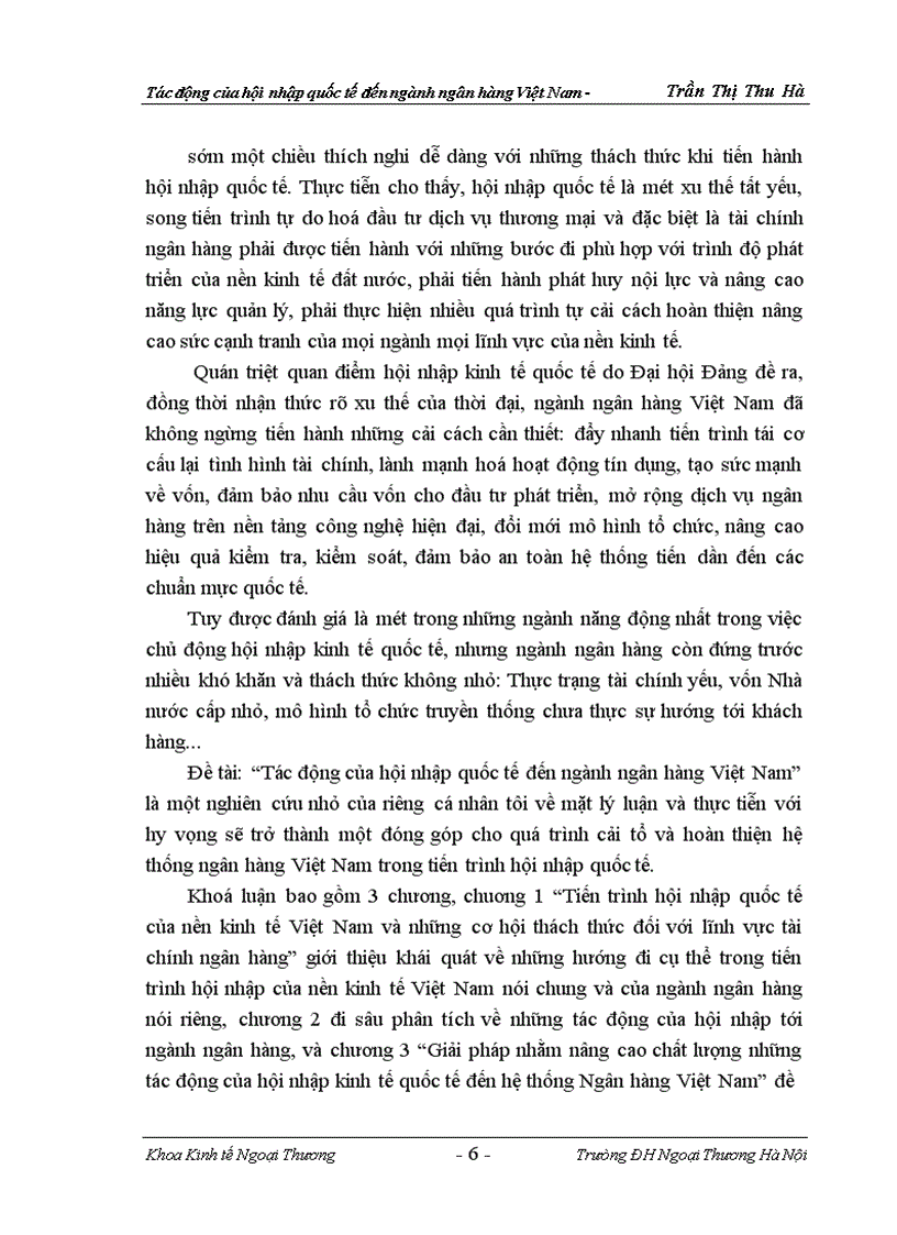 image for page Tác động của hội nhập quốc tế đến ngành ngân hàng việt nam