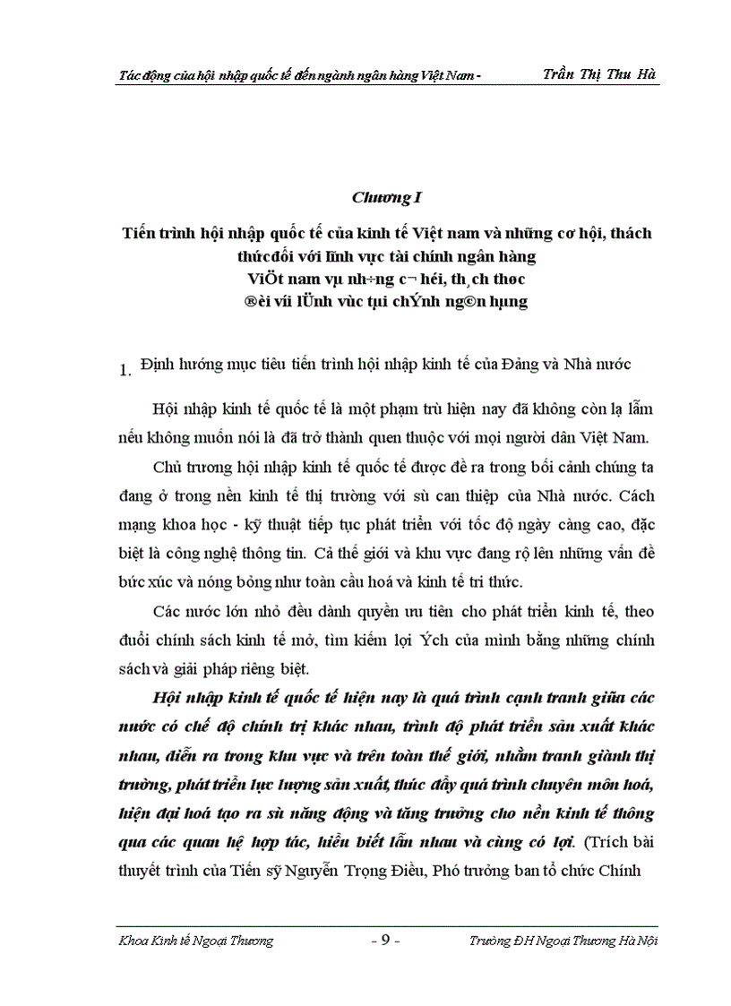 image for page Tác động của hội nhập quốc tế đến ngành ngân hàng việt nam