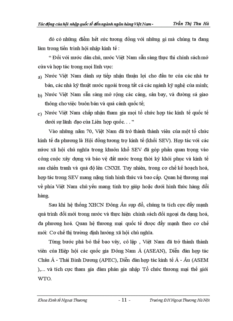 image for page Tác động của hội nhập quốc tế đến ngành ngân hàng việt nam