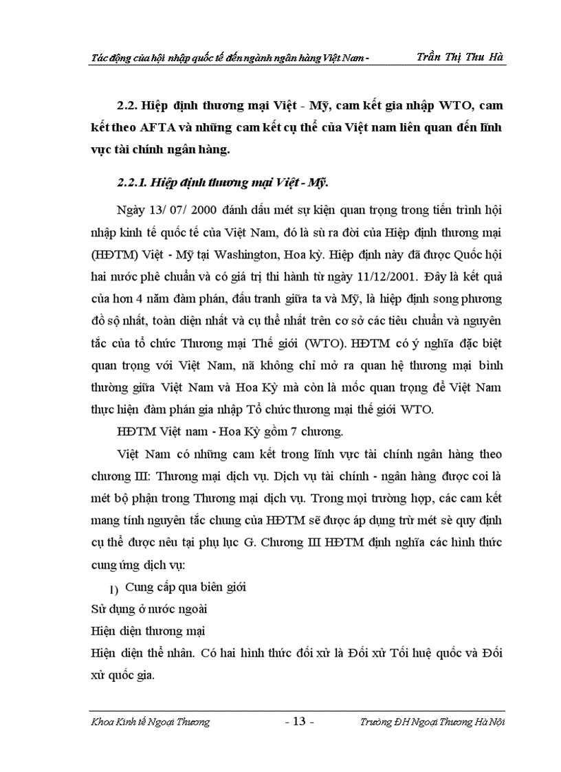 image for page Tác động của hội nhập quốc tế đến ngành ngân hàng việt nam