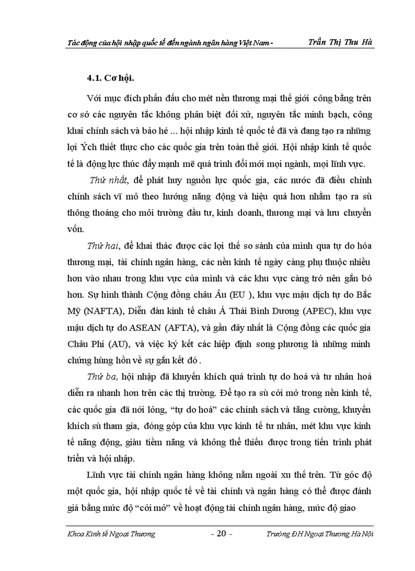 image for page Tác động của hội nhập quốc tế đến ngành ngân hàng việt nam