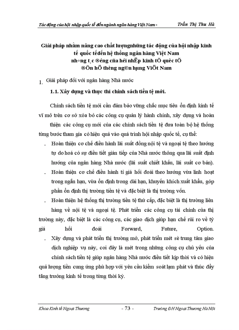 image for page Tác động của hội nhập quốc tế đến ngành ngân hàng việt nam