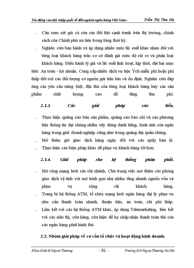 image for page Tác động của hội nhập quốc tế đến ngành ngân hàng việt nam