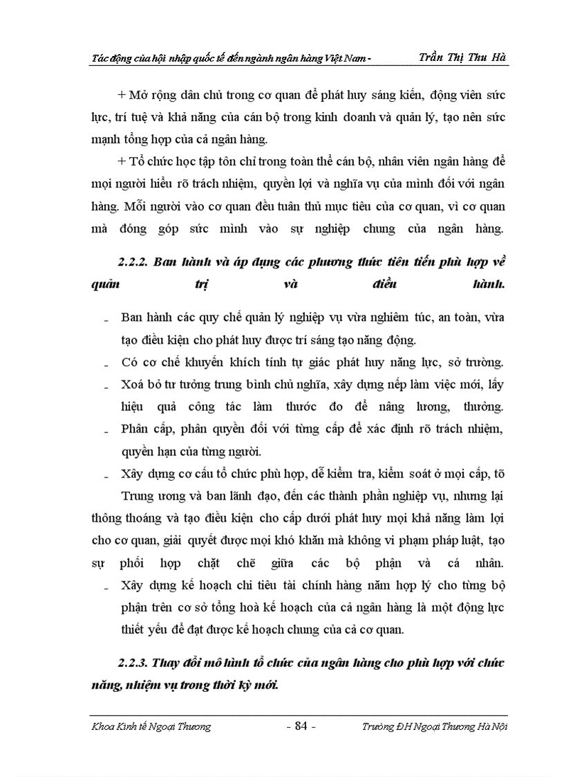 image for page Tác động của hội nhập quốc tế đến ngành ngân hàng việt nam
