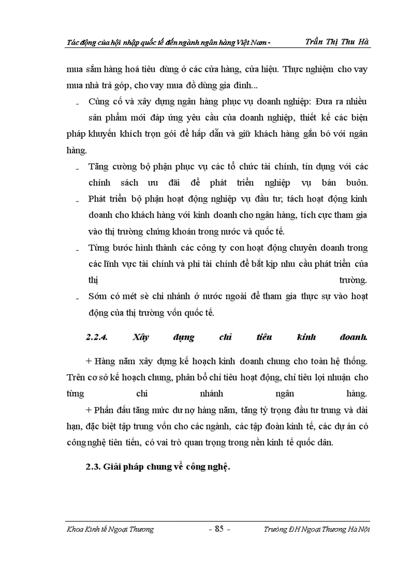 image for page Tác động của hội nhập quốc tế đến ngành ngân hàng việt nam