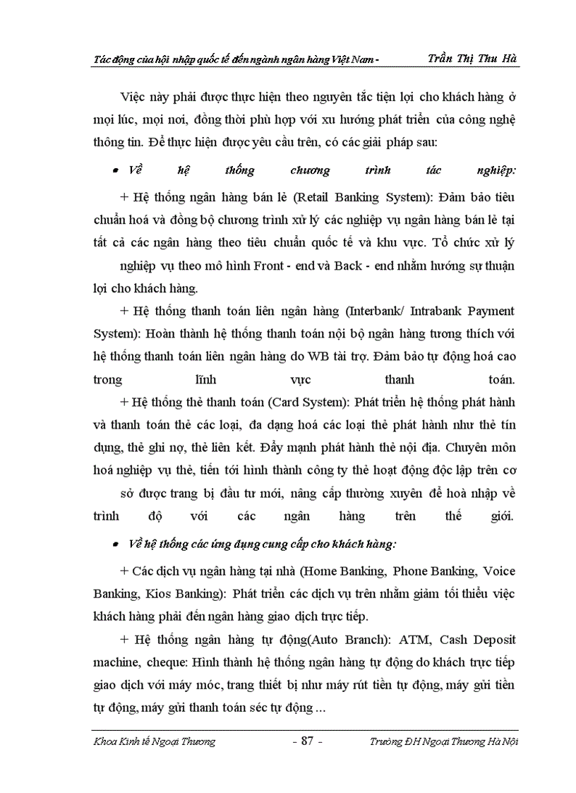 image for page Tác động của hội nhập quốc tế đến ngành ngân hàng việt nam