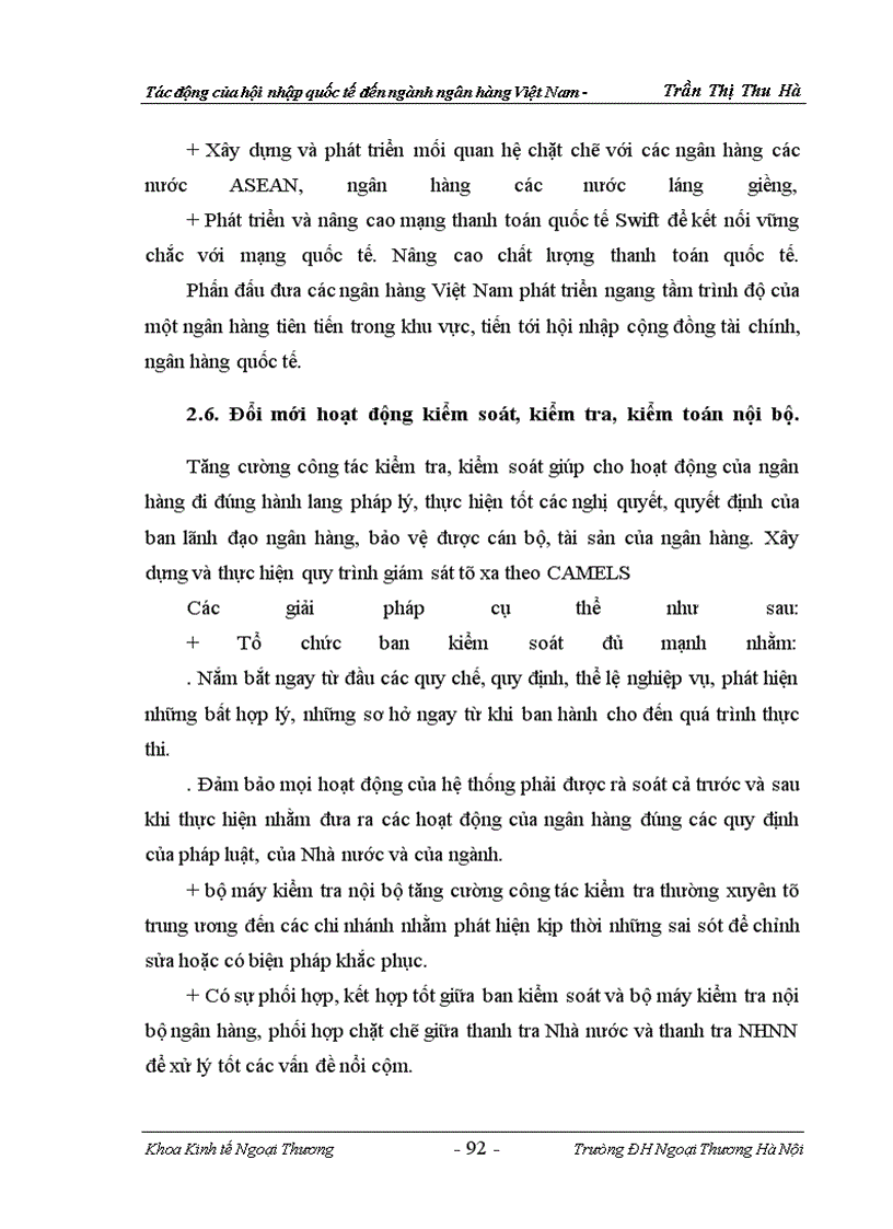 image for page Tác động của hội nhập quốc tế đến ngành ngân hàng việt nam