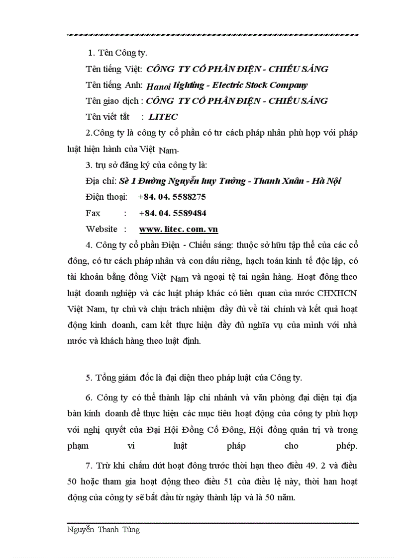 image for page Xác định kết quả hoạt động kinh doanh tại công ty cổ phần điên - chiếu sáng.