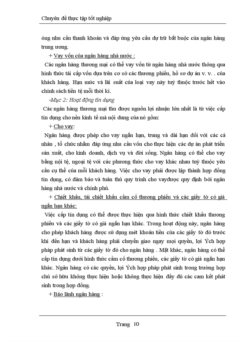 image for page Quan hệ tín dụng mà trong đó ngân hàng đóng vai trò người cho vay