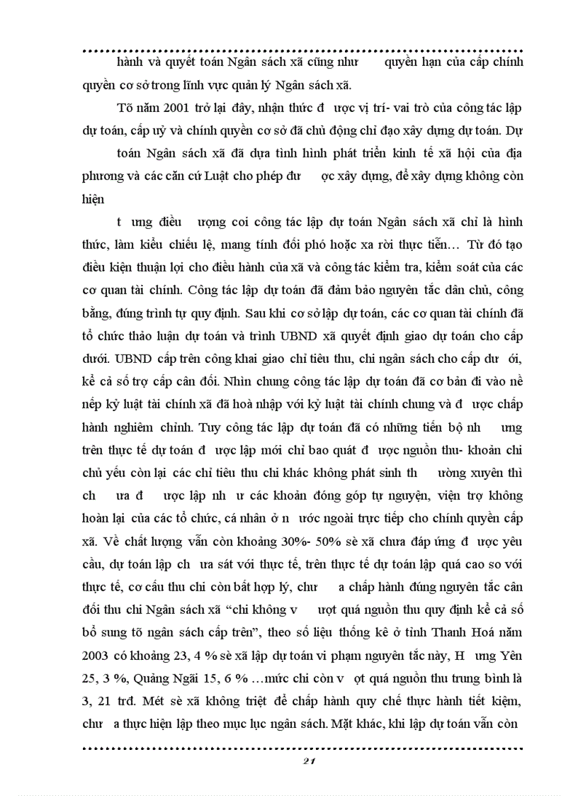 image for page Nâng cao công tác quản lý Ngân sách xã theo tinh thần Luật NSNN năm 2002