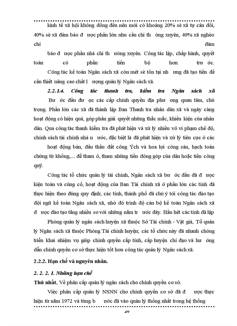 image for page Nâng cao công tác quản lý Ngân sách xã theo tinh thần Luật NSNN năm 2002