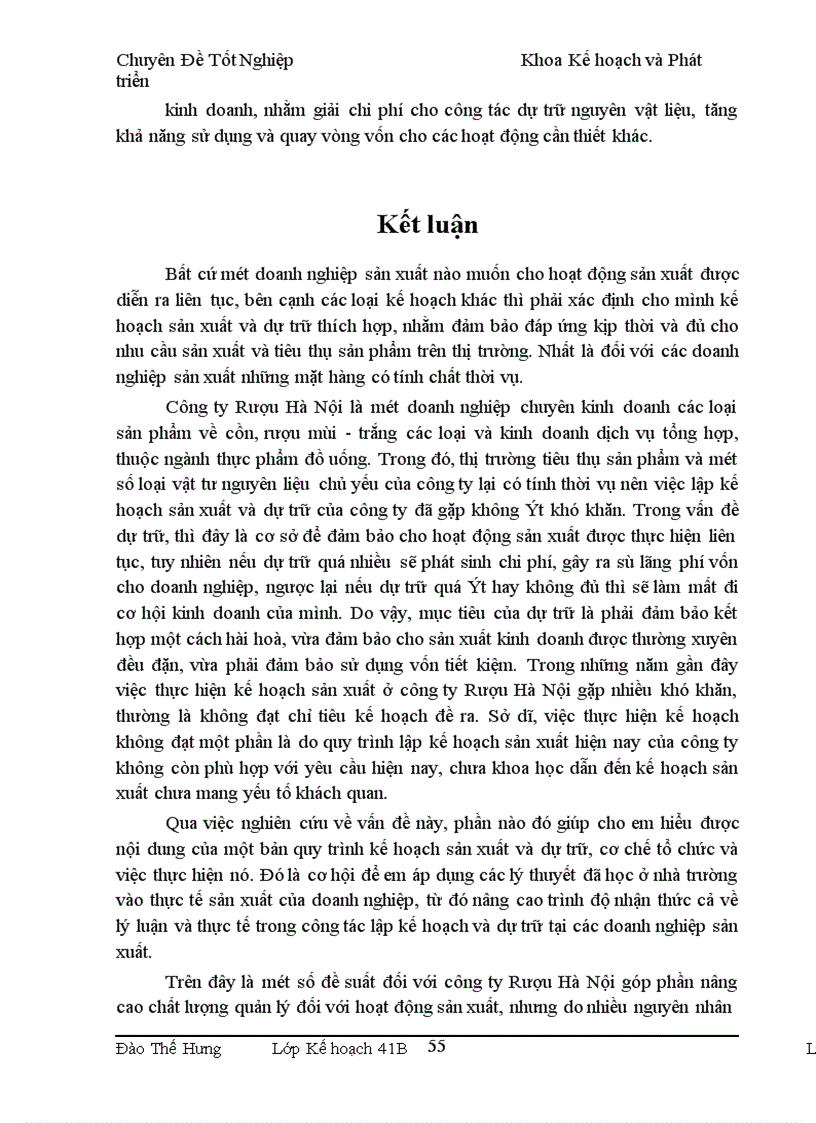 image for page Một số giải pháp nhằm hoàn thiện quy trình lập kế hoạch sản xuất và dự trữ tại Công ty Rượu Hà Nội