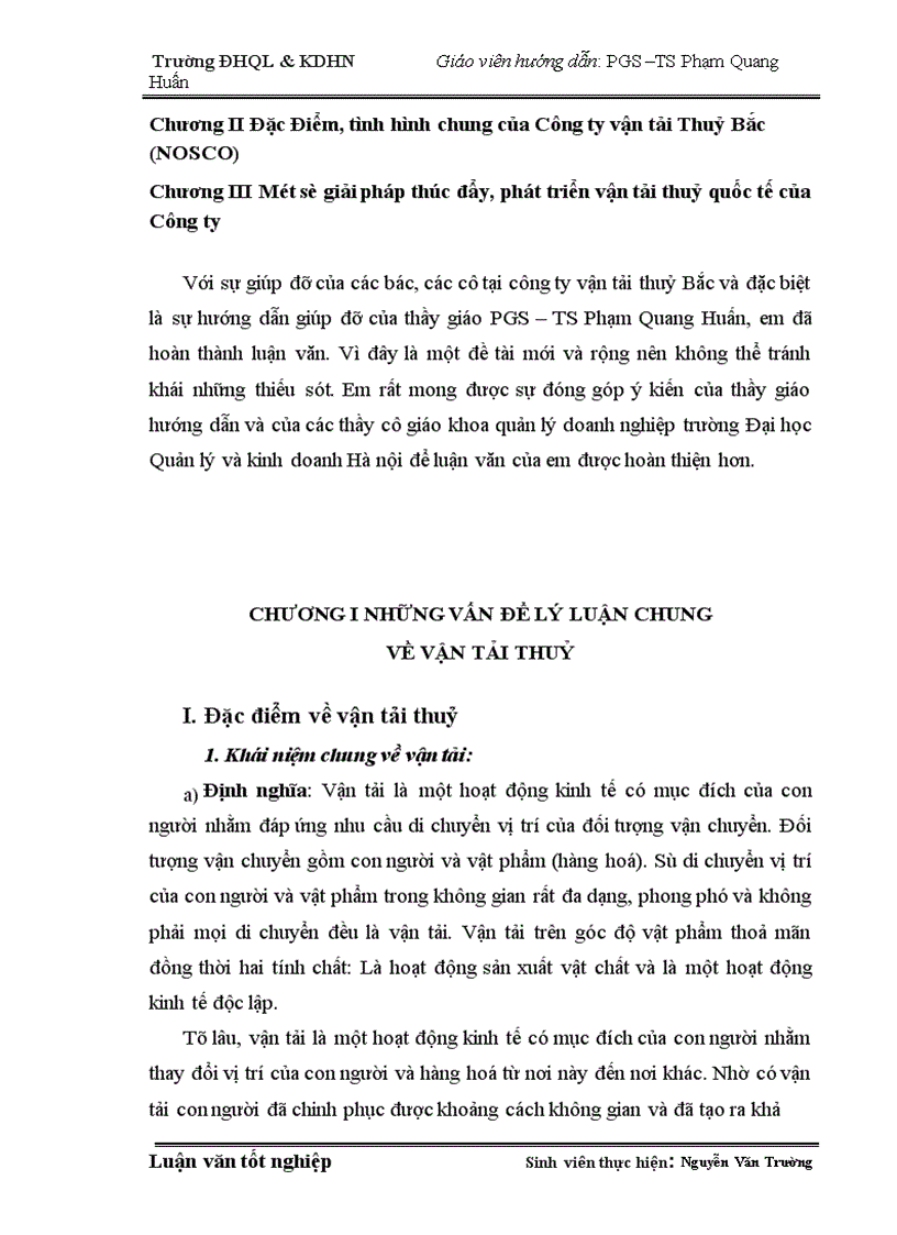 image for page Một số giải pháp phát triển vận tải thuỷ quốc tế ở Công ty vận tải thuỷ Bắc