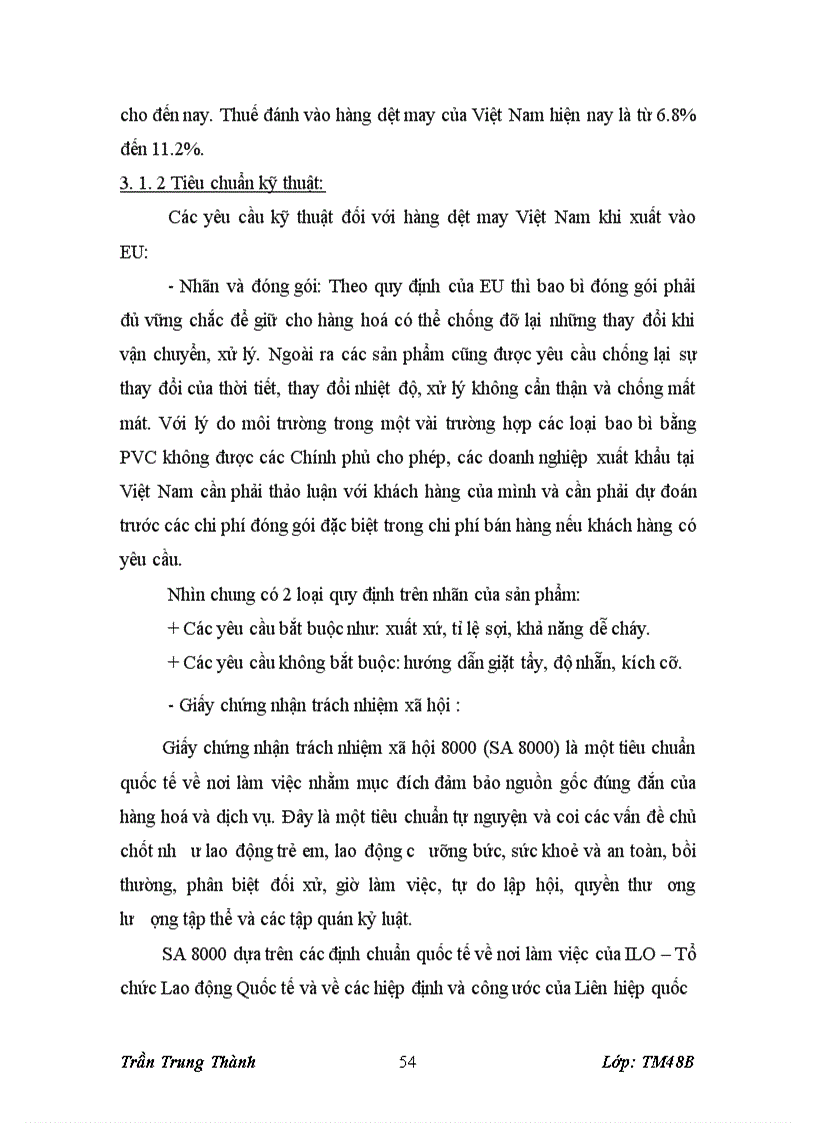 image for page Giải pháp thúc đẩy xuất khẩu hàng dệt may Việt Nam vào thị trường EU thời kỳ hậu WTO