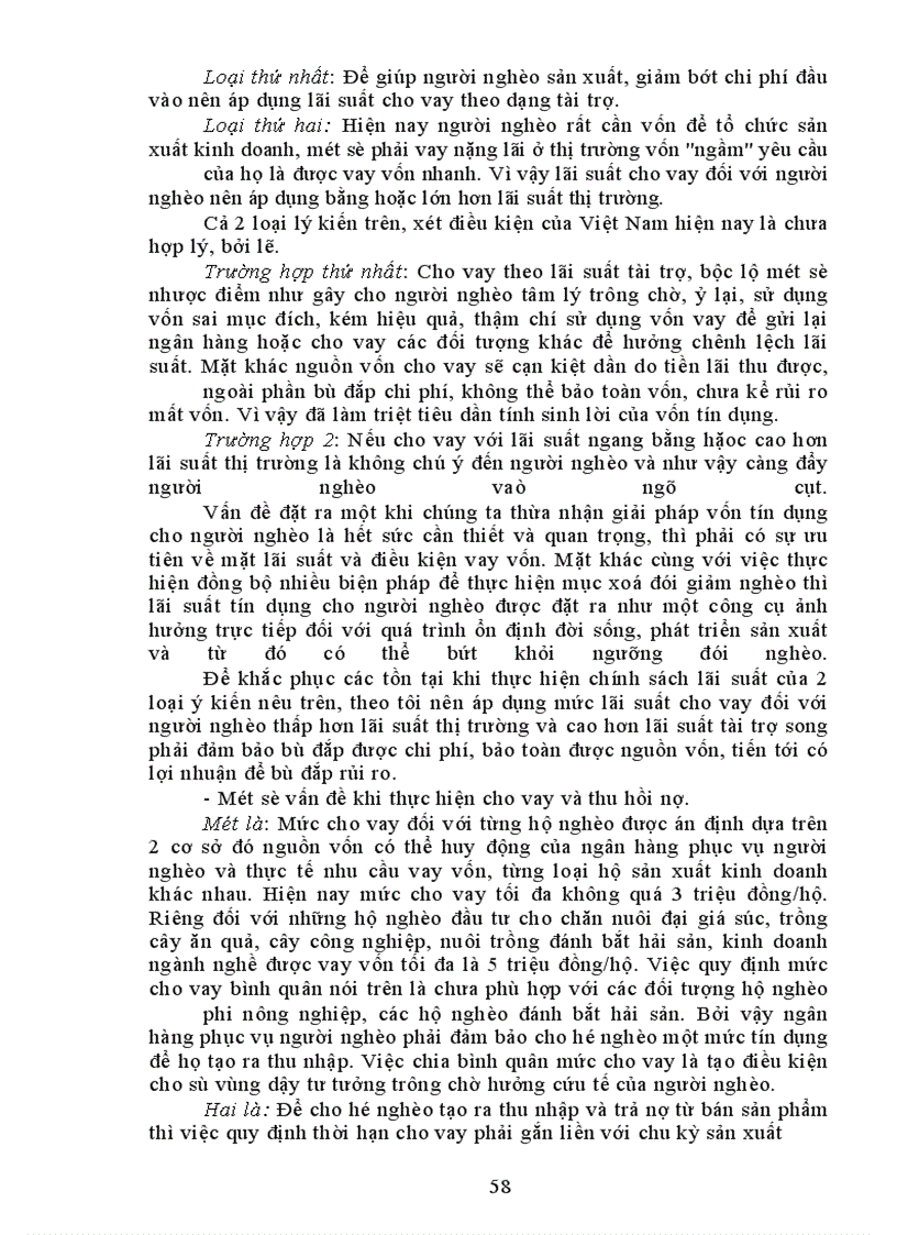 image for page Thực trạng việc tạo lập và sử dụng vốn hỗ trợ cho người nghèo ở nước ta trong thời gian vừa qua.