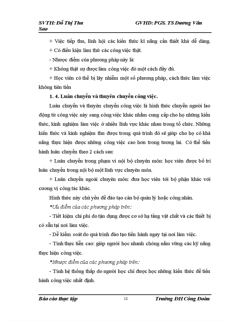 image for page Công tác đào tạo và phát triển nguồn nhân lực tại Công ty TNHH Thương Mại Quốc Tế Diệu Huyền. Thực trạng và Giải pháp.